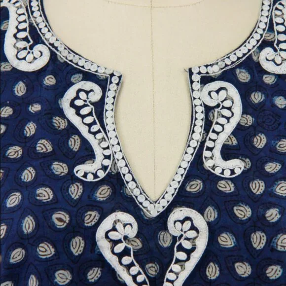 Saachi Embroidered Printed Cotton Top – Boho Elegance Meets Everyday Comfort - Picture 9 of 9